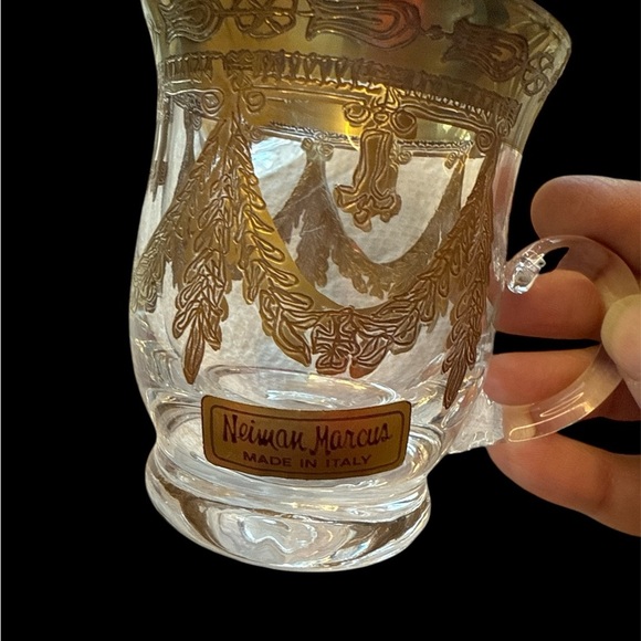 Neiman Marcus Gold Trim Glass Mug - Picture 8 of 11